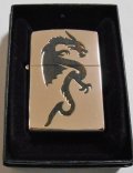 ☆龍！天然木ドラゴン★裏面も・・天然木 Wood ２００６年 銀加工 ZIPPO！新品