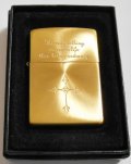 ☩輝く・・ゴールド！SPIN CROSS 両面スピン ２００５年 SOLID BRASS ZIPPO！新品