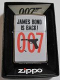☆００７！JAMES BOND IS BACK！２０１８年 ＃２００ ZIPPO！新品