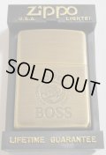 ☆昔懐かしい・・ＢＯＳＳ！ボス 缶コーヒー １９９５年２月 真鍮古美 ZIPPO！新品