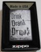 ☆Drink Drank！酔っぱらい２０１８年USAモデル  BLACK ZIPPO！新品