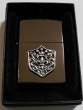 ☆限定！ゆり YURI 紋章デザイン・メタルエンブレム！２００５年７月 BLACK  ZIPPO！新品