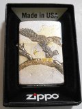 鷹！伝統工芸 電鋳プレート貼 和柄 ２０１４年 ＃２００ ZIPPO！新品