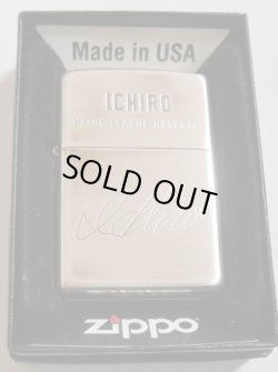 画像1: ☆世界の・・イチロー選手！ ＩＣＨIＲＯ サイン 銀加工 ＭＬＢ ２００９年 ＺＩＰＰＯ！新品