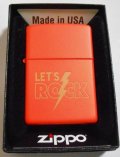 ☆LET'S ROCK！レッツ ロック ２０１８年 USAモデル オレンジ ZIPPO！新品