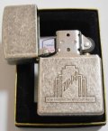 ☆ジッポーオールドＢＯＸ柄 １９９８年１月製 渋い・・アンティ－クシルバー  ZIPPO！新品