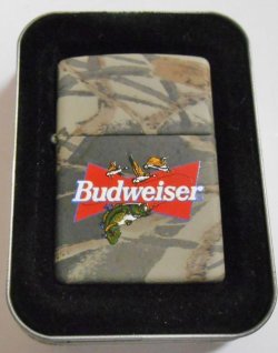 画像1: ☆バドワイザー！Budweiser Beer  REALTREE ブラックバス ２０００年 ZIPPO！新品