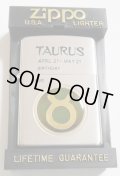 ☆おうし座！限定 TAURUS 温度で色が変わる・・シンボルマーク！１９９７年 ZIPPO！未使用品
