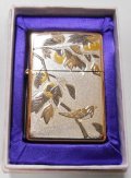１１月 柿 季節の和柄 豪華！伝統工芸 電鋳プレート貼 ローズピンク ２００７年 ZIPPO！新品