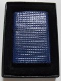 ☆総革巻き！全面ダークブルー リザードレザー！渋い・・紺色 ２００２年 ＺＩＰＰＯ！未使用品