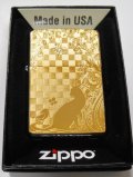 😹ネコと小鳥！輝く・・GOLD METAL PLATE 繊細な彫刻 ２０２０年 ZIPPO！新品