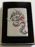 ◎龍！福を呼ぶ・・サイドまで龍デザイン！銀加工サテーナ ２００５年 ZIPPO！未使用品