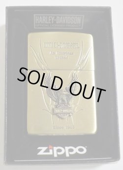 画像1: ☆HARLEY-DAVIDSON！イーグルメタル 真鍮古美 ２０１９年 JAPAN MODEL ZIPPO！新品