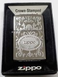 ☆AN AMERICAN CLASSIC！Crown Stamped トップに・・ZIPPOロゴ＆炎 ２００９年７月 ZIPPO！新品
