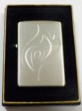 ☆KIRIN FIRE キリン・ファイア 炎のエンボス ２０００年 初期キャンペーン 銀加工 ZIPPO！新品