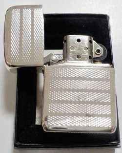 画像1: ☆２００２年１月製 １９４１REPLICA アール・デコ調 両面彫刻 輝くシルバー銀加工 ＺＩＰＰＯ！新品B