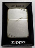 ★渋い！１９４１ VINTAGE風 USED加工！両面ダイアゴナルライン ２０１５年 ZIPPO！新品