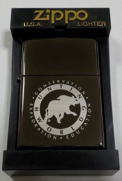 画像1: ☆HUNTING WORLD！ハンティング・ワールド ２０００年９月 BLACK ICE USA ZIPPO！新品