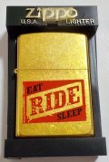 ☆Marlboro USA！マールボロ USA  EAT RIDE SLEEP ２００４年 キャンペーン GOLD DUST ZIPPO！新品