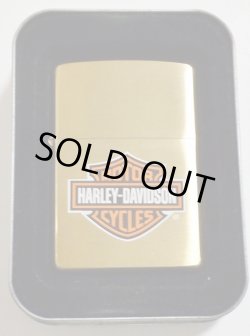 画像1:  ★USA HARLEY-DAVIDSON ２０００年 ２月 SOLID BRASS ブラッシュブラス ZIPPO！未使用品