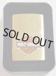  ★USA HARLEY-DAVIDSON ２０００年 ２月 SOLID BRASS ブラッシュブラス ZIPPO！未使用品