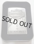  ★USA HARLEY-DAVIDSON★迫力のメタルエンブレム！２００５年２月 Satin Chrome Zippo！新品D