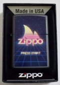 ☆Gaming！PRESS START ゲーミング！渋い艶消し Black Matte Zippo！新品