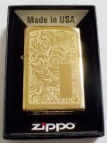 ☆Venetian！伝統のベネチアン柄（唐草模様)！両面デザイン ２０２２年 真鍮 HP Solid Brass Zippo！新品