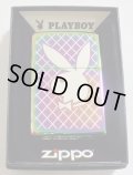 ☆Playboy！人気の・・プレイボーイ Rabbit Head 虹色 Multi Color Zippo！新品B