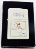 ☆２０００年３月 USA ７０柄 全面ホワイト＆オールドデザイン ZIPPO！新品