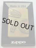 ☆VINTAGE感あふれる・・フリント ＆ 自由の女神 ＆ Zippoロゴ オールドメタル 真鍮古美 ZIPPO！新品