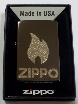 画像1: ☆輝く・・ZIPPOロゴマーク！玉飾り風エンボス BLACK ＆ SILVER ２０２２年 ZIPPO！新品