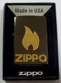 ☆輝く・・ZIPPOロゴマーク！玉飾り風エンボス BLACK ＆ GOLD ２０２２年 ZIPPO！新品
