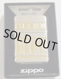 ☆豪華！Armor Proto Type！お洒落な４面デザイン２００３年１０月 シルバー銀加工＆ゴールド  ZIPPO！未使用品