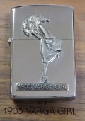 ★１９９３年４月製！限定 ウィンディ １９３５ VARGA GIRL メタル！WINDY USA 特製木箱入り Zippo！未使用品