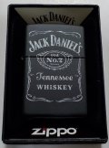 ☆Jack Daniel's！人気のウィスキー ジャック・ダニエル！Old No.７ 渋いブラック Black Matte Zippo！新品