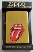★ローリング・ストーンズ！ROLLING STONES １９９７年１０月 真鍮ソリッドブラス ZIPPO！新品