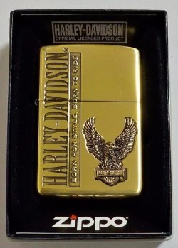 画像1: ☆HARLEY-DAVIDSON！イーグルメタル 真鍮いぶし ２０２２年 JAPAN MODEL ZIPPO！新品