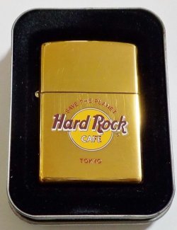 画像1: ★ハードロックカフェ東京！ Hard Rock CAFE TOKYO ２００２年４月 Solid Brass Zippo！未使用品