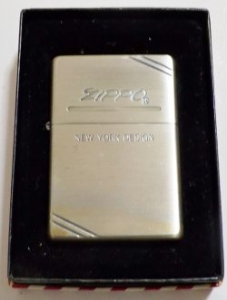 画像1: ☆１９９８年９月１９３７ VINTAGE NEW YORK DESIGN！銀加工  ZIPPO！未使用品