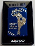 ☆ウィンディ！WINDY CLASSIC  DESIGN 全面ブルー鏡面 ２０２４年 ZIPPO！新品