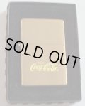 コカ・コーラ！Coca-Cola １９９９年 Brass 1937モデル ZIPPO！新品