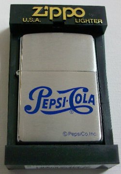 画像1: ペプシ・コーラ！１９５１年〜 ロゴマーク　PEPSI-COLA ２００２年 ZIPPO！新品
