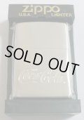 コカ・コーラ！Coca-Cola ２００１年 ロゴ 銀加工 ZIPPO！新品