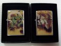 ☆風神・雷神！２個セット 和柄 フルカラー！縁起モノ ２００６年 ＃２００ ZIPPO！新品