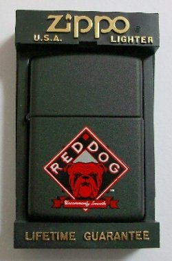 画像1: ★昔懐かしい・・ RED DOG！１９９０年代 赤 ブルドッグ USA限定 Black Zippo！新品