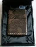 ★龍神！渋い レザー革巻き ブラウン 和柄 ２００６年 ＺＩＰＰＯ！新品