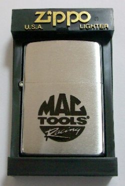 画像1: ★マック・ツールス！MAC TOOLS Racing ブラック・ロゴ ２００３年 Zippo！新品。