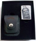 ☆豪華セット！ジャック・ダニエル  ２０１１年 ZIPPO &  JDブラック革ライターケース！新品