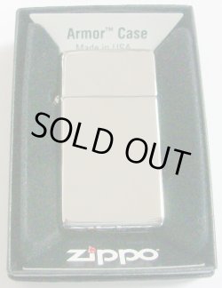 画像1: ★生産終了 スリムアーマー！フラットトップ Slim Armor High Polish Chrome 鏡面 発売最初期 2010A Zippo 新品